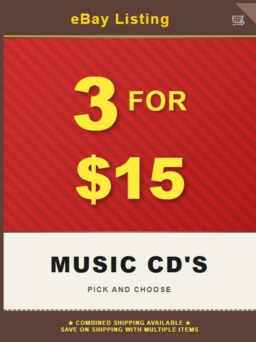 For music cds - $15, you